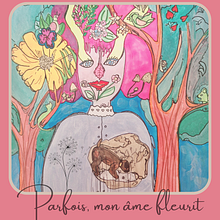 Parfois, mon âme fleurit.... Traditional illustration, Painting, Creativit, Pencil Drawing, and Drawing project by Béatrice Brunclair - 06.26.2024