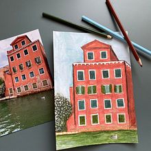 Italy Holiday . Traditional illustration, Sketching, Creativit, Drawing, Watercolor Painting, Sketchbook, and Gouache Painting project by Timea - 07.26.2024