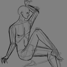 Mi proyecto del curso: Dibujo anatómico para principiantes. Fine Arts, Sketching, Pencil Drawing, Drawing, Realistic Drawing, and Figure Drawing project by hanniazero - 07.23.2024