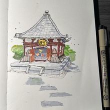 My project for course: Expressive Architectural Sketching with Colored Markers. Sketching, Drawing, Architectural Illustration, Sketchbook & Ink Illustration project by jimi421 - 07.21.2024