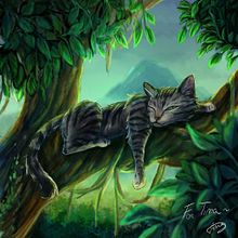 A jungle cat. Digital Illustration project by Andrea - 07.27.2024