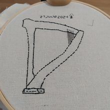 Mi proyecto del curso: Introducción al bordado en blackwork. Projekt z dziedziny  Haft, Wzornictwo tekst i liów użytkownika Laura Herrera - 27.07.2024
