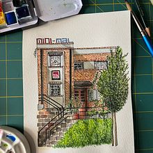 My project for course: Watercolor Urban Illustration: Portray your City. Painting, Drawing, Watercolor Painting, and Architectural Illustration project by lorepolaniac - 07.23.2024