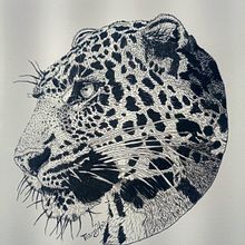 Mi proyecto del curso: Dibujo con hilo Un Jaguar. Traditional illustration, Drawing, Embroider, Realistic Drawing, Fiber Arts, and Textile Design project by LLiced Leal - 07.28.2024