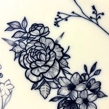 Mi proyecto del curso: Tatuaje botánico con puntillismo. Traditional illustration, Tattoo Design, and Botanical Illustration project by Ale Cruz - 07.26.2024