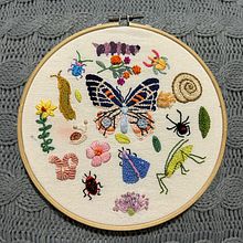 Mi proyecto del curso: Bordado con textura: combina puntadas y mostacillas Ein Projekt aus dem Bereich Erweiterungsentwicklung, Design von Garderoben, H, werk, Stickerei, Weben, Farbenlehre und Textildesign von maria_pineros - 28.07.2024