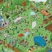 Mein Abschlussprojekt für den Kurs: Wimmelbild-Illustration mit Procreate. Un proyecto de Ilustración tradicional, Ilustración digital y Sketchbook de Marlit Mogritz - 28.07.2024