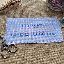 Trans is beautiful. Embroider project by Laura Molina - 07.28.2024