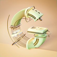 【Course Project】Letters C&G. Un progetto di 3D, Modellazione 3D, Progettazione 3D, Lettering digitale e Lettering 3D di yzhm - 28.07.2024