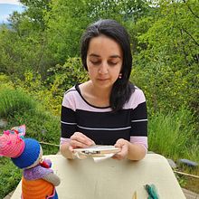 Mi proyecto del curso: Bordado XL con aguja mágica. Un proyecto de Bordado, Decoración de interiores, Punch needle y Diseño textil de Paulina Oses - 28.07.2024