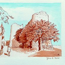 Yevre-le-Chatel. Sketching, Drawing, Sketchbook & Ink Illustration project by jmsembely.pfa - 07.28.2024