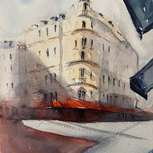 Mi proyecto del curso: Dibujo arquitectónico con acuarela y tinta. Sketching, Drawing, Watercolor Painting, Architectural Illustration, Sketchbook & Ink Illustration project by micaela.coronel - 07.28.2024