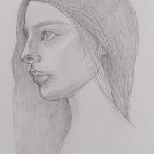 My project for course: Portrait Sketchbooking: Explore the Human Face. Sketching, Drawing, Portrait Drawing, Artistic Drawing, and Sketchbook project by Viktorija Dimeska - 07.26.2024