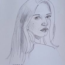 Mein Abschlussprojekt für den Kurs: Skizzenbuch für Porträts: Erkunde das menschliche Gesicht. Sketching, Drawing, Portrait Drawing, Artistic Drawing, and Sketchbook project by Vanessa Mattonet - 07.29.2024