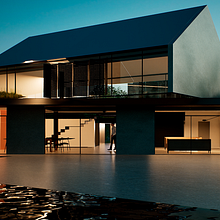 VIVIENDA EN UN BOSQUE. Architecture, and 3D project by carlosvilarrodriguez - 07.29.2024