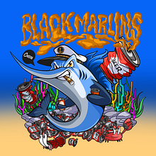 Black marlins. Een project van  Ontwerp y Digitale illustratie van shain tejeda - 15.10.2023