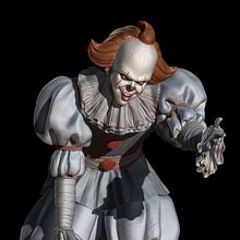 Modelo 3D de Pennywise. 3D Design, and 3D Character Design project by martincrovetto123 - 07.29.2024
