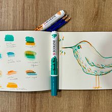 Técnicas de ilustración para desbloquear tu creatividad. Design, Traditional illustration, Fine Arts, Painting, Creativit, Creating with Kids, and Sketchbook project by Inés Coejo - 07.30.2024