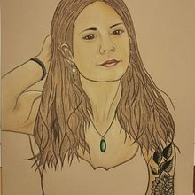Mon projet du cour illustration au pastel et aux crayons de couleur. Pencil Drawing, Drawing, Portrait Drawing, Realistic Drawing, Artistic Drawing, and Fine Arts project by Sandrine Jankowski - 02.23.2023