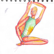 Mi proyecto del curso: Dibujo de la figura humana en poses expresivas. Un progetto di Belle arti, Bozzetti, Disegno, Sketchbook e Disegno anatomico di Fernanda Tovar T - 31.07.2024
