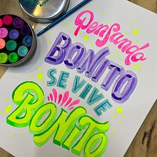 Mi proyecto del curso: Lettering en acuarela a todo color. Lettering, Watercolor Painting, H, and Lettering project by Isabel Quiroga Castro - 07.31.2024