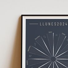 Calendario Lunar 2024. Un progetto di Graphic design, Design, Creatività e Design di poster  di Oriol Barri - 31.07.2024