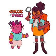 Chloe e Hugo - Character Design. Animation, Character Design, and Character Animation project by Erik Cruz - 04.08.2023