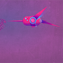Mechanical Hummingbird - Sketch to Final . Ilustração digital, Concept Art, e Design projeto de Juan Manuel Sánchez Franco - 31.07.2024