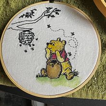 Winnie the Pooh watercolor embroidery. Embroider project by terrildorr - 07.31.2024
