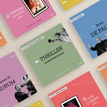 "Cine, películas y sus trabajadores" - Mi proyecto del curso: Diseño gráfico para principiantes. Un progetto di Design, Graphic design, Design digitale, Comunicazione, Design per i social network e Cinema di Azul Gómez - 02.08.2024