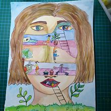Il mio progetto del corso: Illustrazione surreale con acquerello e inchiostro. Un progetto di Illustrazione tradizionale, Belle arti, Pittura, Disegno e Pittura ad acquerello di supremecastle_claudia - 01.08.2024