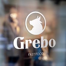 Brand Design with Grids: Grebo, fast food. Design, Br, ing, Identit, and Logo Design project by Robert Krulc - 08.04.2024