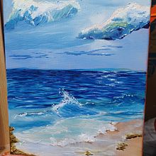 Beach. Painting project by Karmen Gorham - 08.04.2024