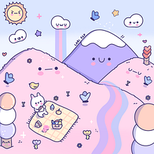 Meu projeto do curso: Design de mundos kawaii: crie ilustrações alegres. Character Design, Digital Illustration, and Manga project by Larissa Espíndola - 08.04.2024