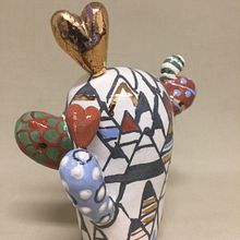Slip Trailed Cactus . Ceramics project by Somer Selway - 08.04.2024