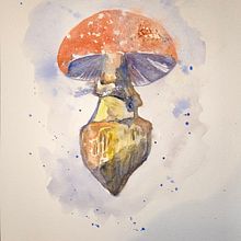 Mein Abschlussprojekt für den Kurs: Illustration natürlicher Elemente mit Aquarell. Traditional illustration, Watercolor Painting, and Naturalistic Illustration project by Silke Schmitt - 08.04.2024