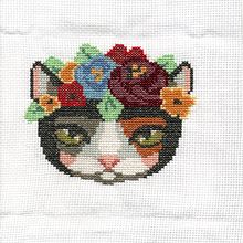 Meu projeto do curso: Ponto-cruz moderno com efeito fotográfico. Un progetto di Ricamo, Fiber Art e Textile Design di Carol Cunha - 04.08.2024