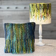 Custom Wet Felted Designs. Arts, Crafts, Textile Design, Fiber Arts, and Lighting Design project by Natasha Smart - 08.04.2024