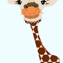 My final project: Giraffe Ein Projekt aus dem Bereich Traditionelle Illustration, Vektorillustration und Digitale Illustration von kikrim1 - 04.08.2024