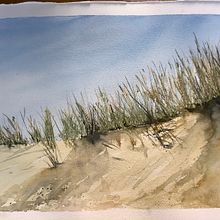 Dunas. Fine Arts, Watercolor Painting, and Painting project by Beatriz Fid - 08.04.2024