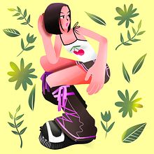 Introducing my friend - #1. Un progetto di Illustrazione digitale, Character design e Illustrazione di moda di Alexa K - 31.07.2024