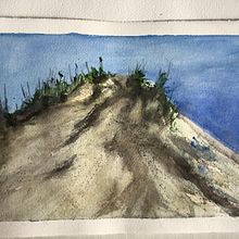 Textura en la arena. Watercolor Painting, and Painting project by Beatriz Fid - 08.05.2024