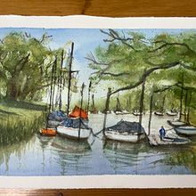 Pintura en acuarela de paisajes marinos. Watercolor Painting, Painting, and Fine Arts project by Beatriz Fid - 08.05.2024