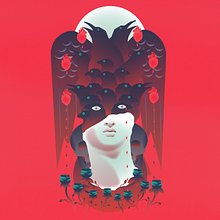 The Abyss Gazes Back. Traditional illustration project by Jared Armijo-Wardle - 08.06.2024