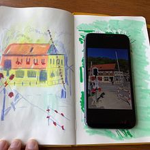 Mijn project van de cursus: Moderne urban sketching met gemengde technieken . Ilustrație tradițională, Pictura, Ilustrație arhitecturală & Ilustrație cu cerneală de marniamsterdam - 08.06.2024