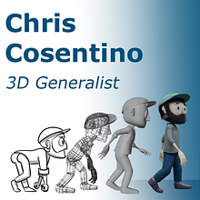 3D Generalist Showreel 2024. 3D, Animation, Character Design, Film, Video, TV, Stop Motion, Rigging, Character Animation, 3D Animation, 3D Modeling, Stor, telling, Stor, board, Concept Art, 3D Character Design, and Filmmaking project by Chris Cosentino - 08.04.2024