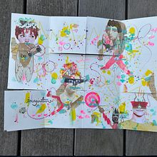 Mon projet du cours : Carnet créatif : le collage, l'estampillage et le découpage. Traditional illustration, Collage, Paper Craft, and Sketchbook project by polinka_mn - 08.06.2024