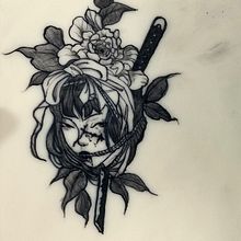 Meu projeto do curso: Técnicas de tatuagem blackwork com fine line. Tattoo Design project by camillyrodrigues2004sp - 08.06.2024