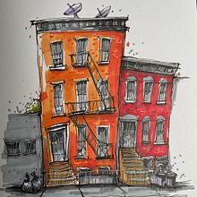 My project for course: Expressive Architectural Sketching with Colored Markers. Sketching, Drawing, Architectural Illustration, Sketchbook & Ink Illustration project by Alex Myer - 07.30.2024
