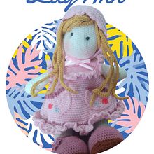 Mi proyecto del curso: Elaboración de muñecas amigurumi románticas. Artesanato, Design de brinquedos, Tecido, Crochê, Amigurumi, e Design têxtil projeto de rosajhazminmc - 06.08.2024